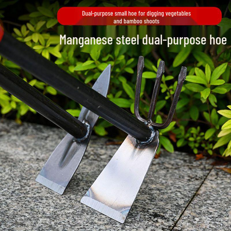 Manganese Steel Gardening Hoe for Weeding, Planting, and Digging