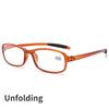 New Portable Folding Anti Blue Light Reading Eyeglasses Fashionable Portable Presbyopia Eyeglasses Super Lightweight Far Sight Eyeglasses