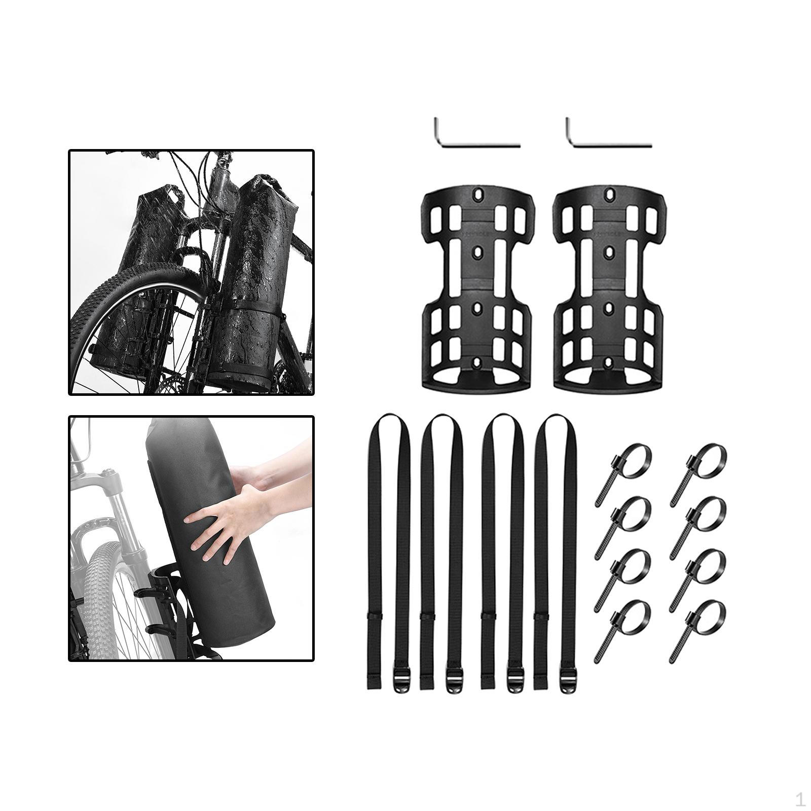 

Багажник для велосипеда, держатель для бутылки с водой с монтажными ремнями, передняя вилка 2 Set