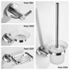 Wall-Mounted 304 Stainless Steel Bathroom Towel Rack and Storage Shelf