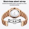 Women's Quartz Luxury Watch Fashion Square Waterproof Calendar Stainless Steel Strap Watch