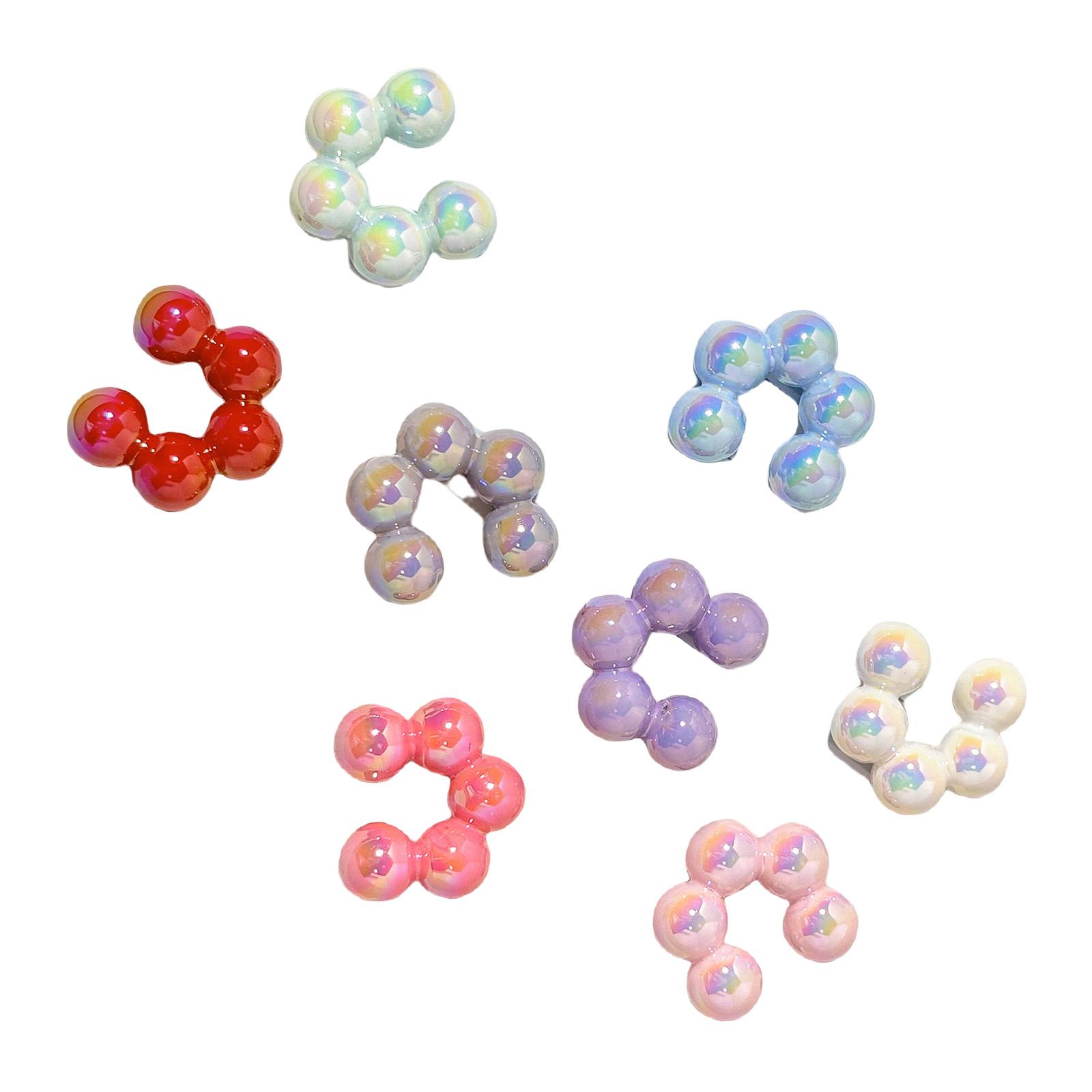 

Простой кафф для уха Модный аксессуар для уха Удобная клипса для уха Серьги без пирсинга Смола Текстура для различных случаев 2