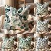 Watercolor Eucalyptus Flowers Cushion Cover Multi-Scene Pillow Cover for Home & Car - Reversible, Soft & Durable for Daily Use