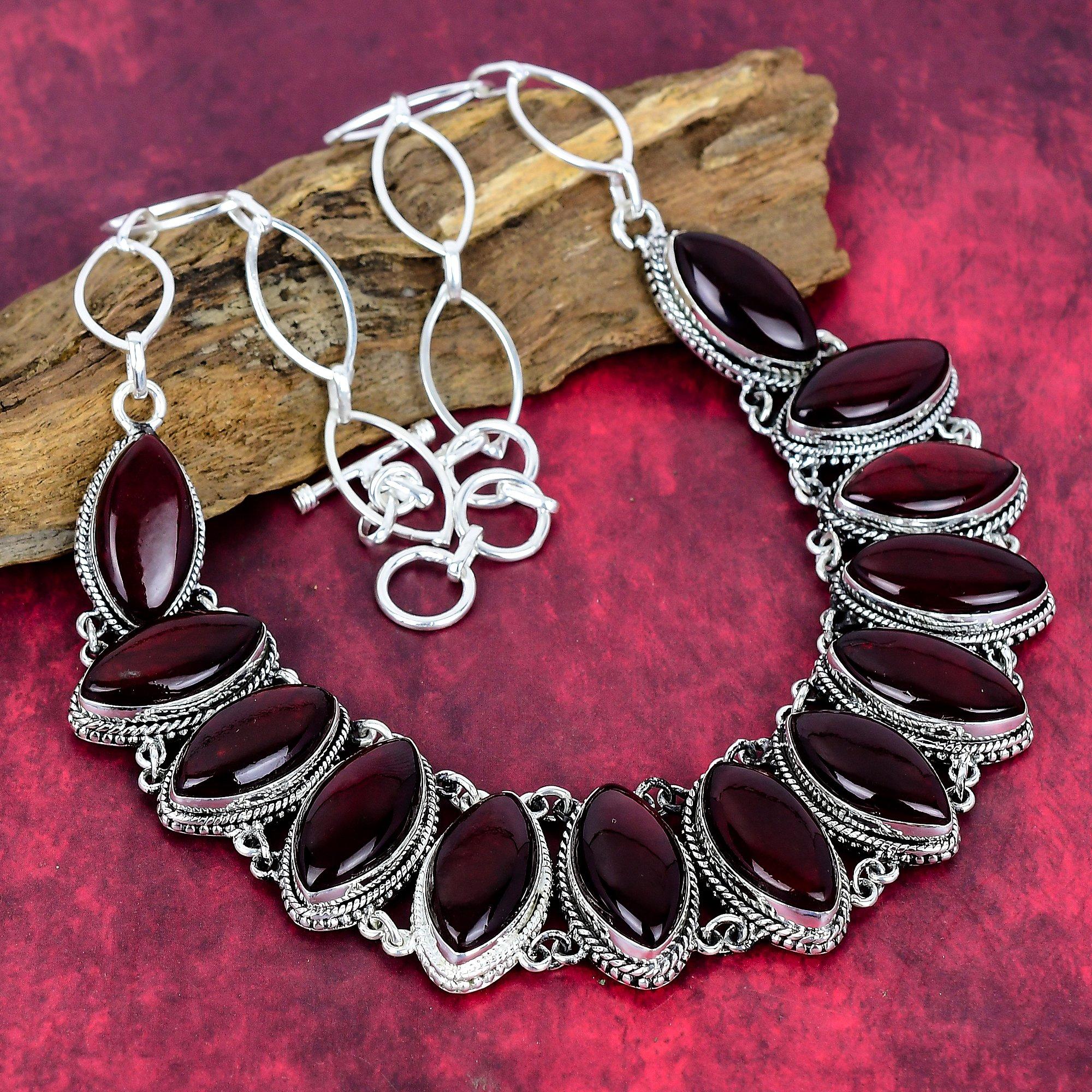 

Ожерелье из лабрадорита Red Flash, Ювелирные изделия из стерлингового серебра 925 пробы, Ювелирные изделия из драгоценных камней, Ожерелье с регулируемой цепочкой, Ювелирные изделия для свадебного подарка ручной работы