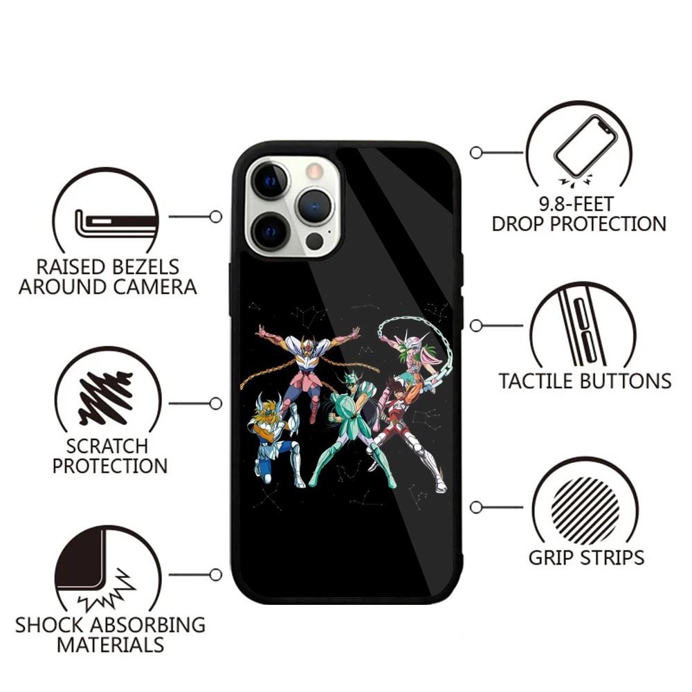 S-Saint Seiya Knights Zodiac Phone Case For iPhone 16,15,14,13,12,11,Plus,Pro,Max,Mini Magsafe Magnetic Wireless Charging