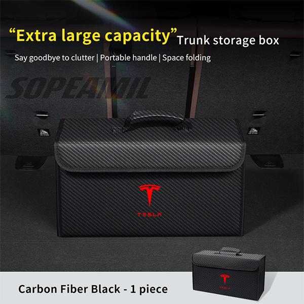 Car Trunk Storage Box Organizer Foldable Stowing Tidying Bag Tesla Model 3 Model Y Model S Model X CyberTruck Roadster Model Y L