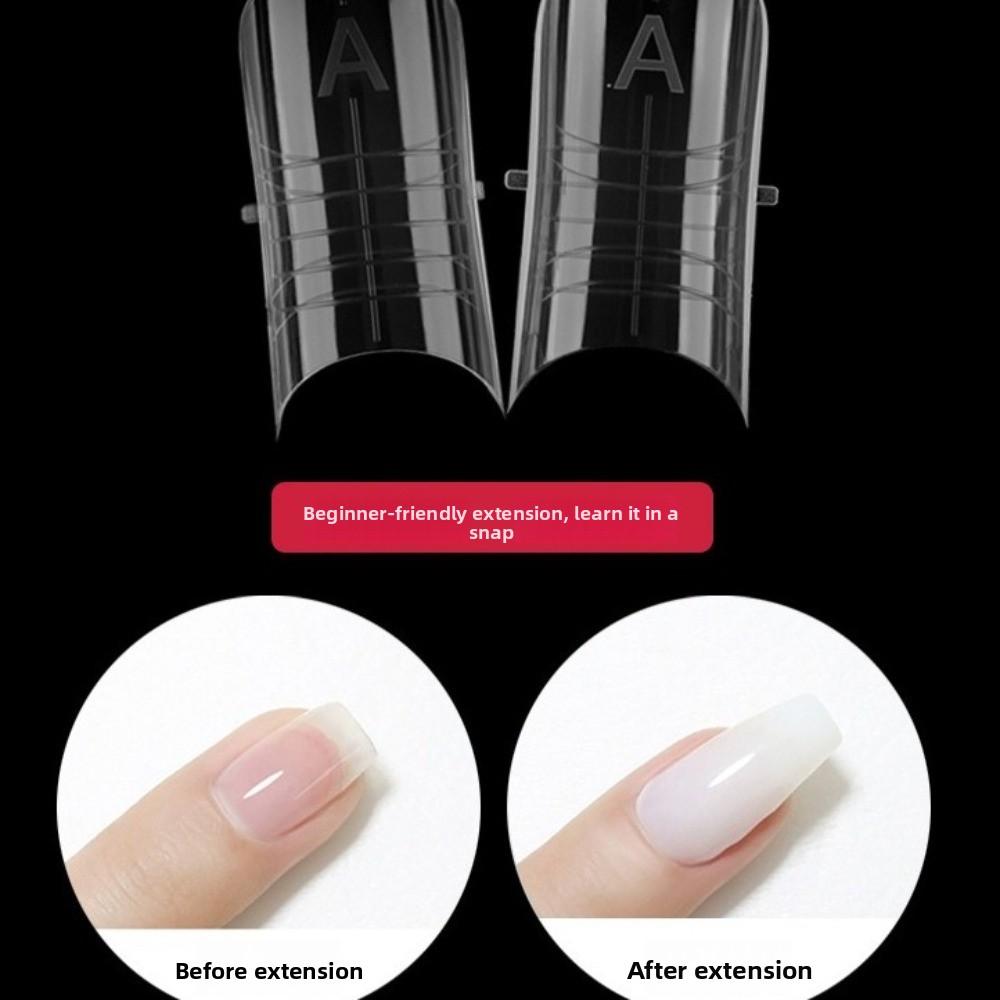 Transparent Toe Nail Molds Double-head Manicure Tools New Manicure Nail Mold  For Builder Gel