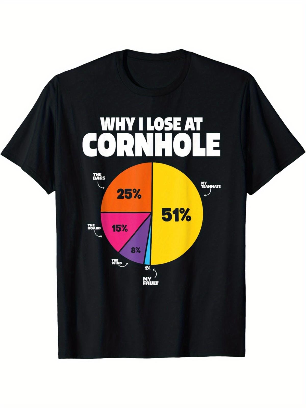 Funny Cornhole Player Why I Lose At Cornhole T-Shirt S разноцветный