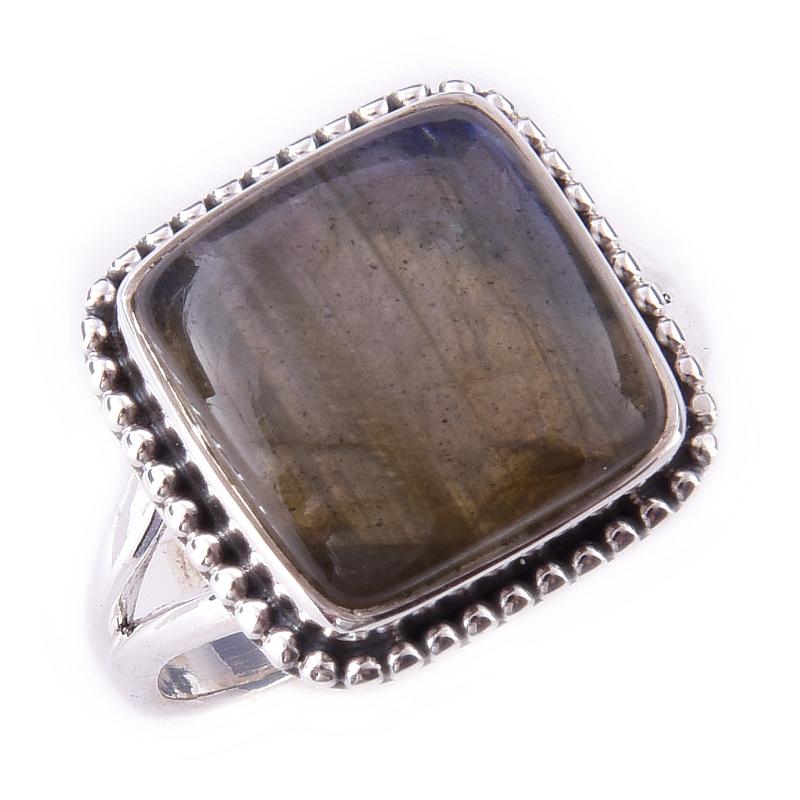Natural Labradorite Gemstone Handmade 925 Solid Sterling Silver Ring Size 8 z0V71