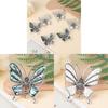 Animal Embossed Shell Butterfly Brooch Pendant With Multi Function Decor For Unisex Wear