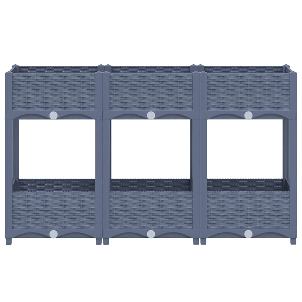 vidaXL Hochbeet 120x40x71 Cm Polypropylen