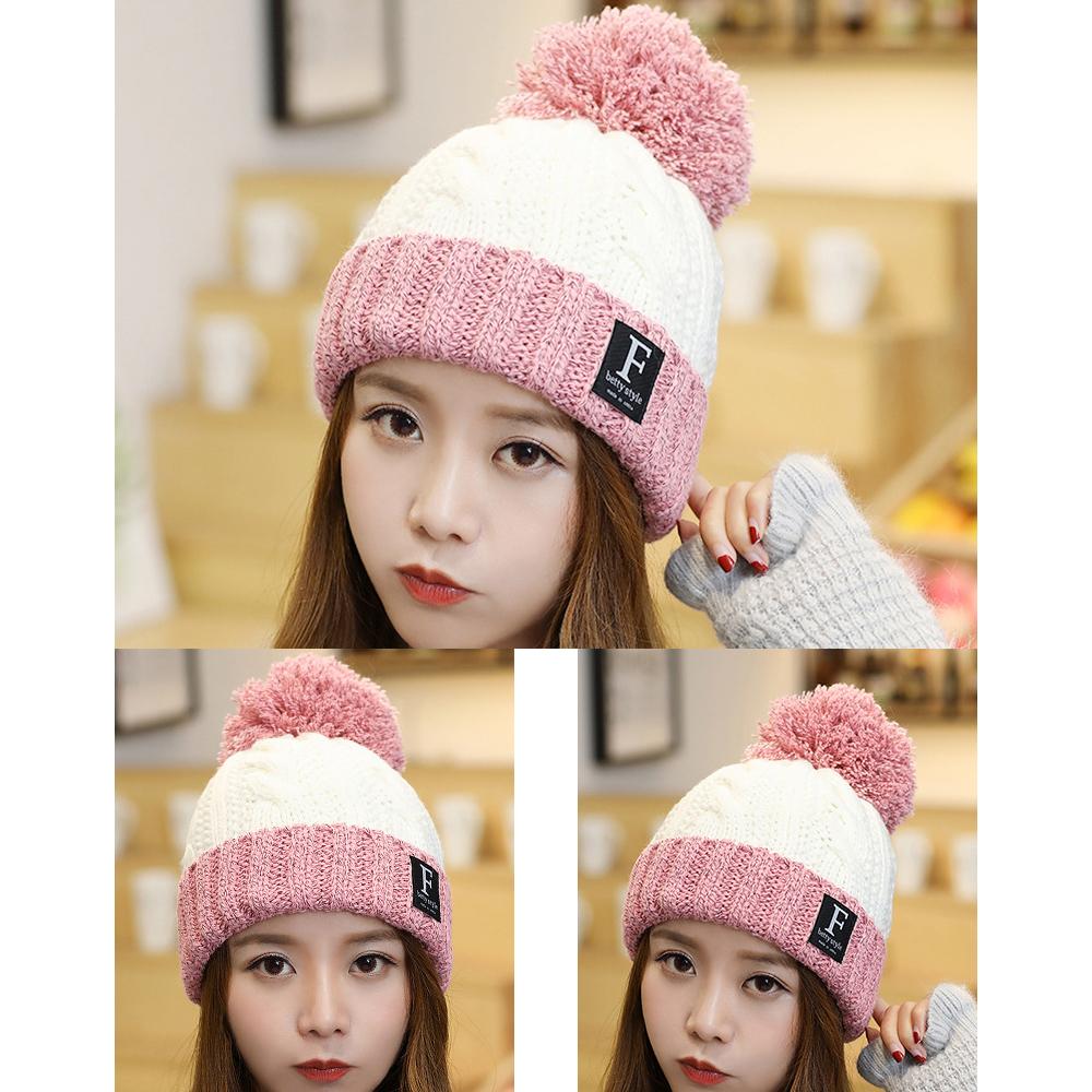 Buy Women's Winter Hats Knit Skull Hat Warm Beanies Hat at affordable