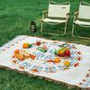 Bohemian Style Outdoor Picnic Blanket With Thick Cotton Linen For Camping And Garden Use