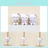 Adorable Leopard Print Hello Kitty Plush Toy Keychain Cute Cat Doll Keychain Accessory