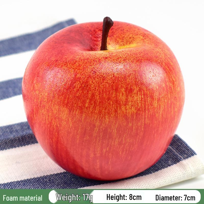 Red Delicious Artificial Apple Ornament for Decorations