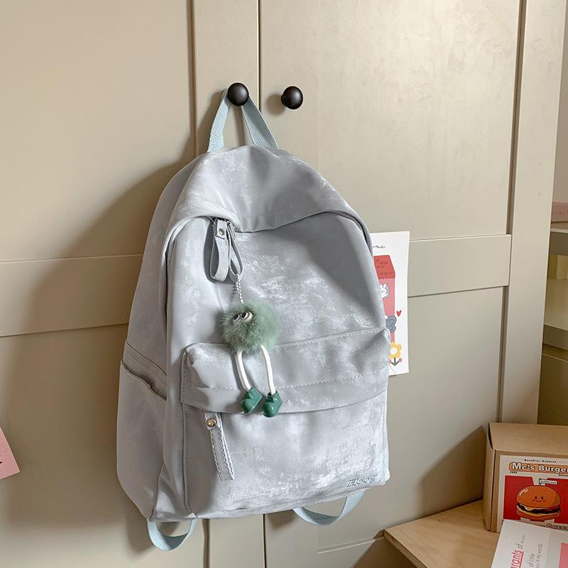 School bag Korean version of college students ins versatile large-capacity school bag simple and casual new travel backpack shoulder bag