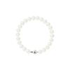 Bracelet - Pearls & Colors - Genuine Freshwater Cultured Pearl 8-9 Mm - 925 Sterling Silver - Ball Clasp - 18 Cm