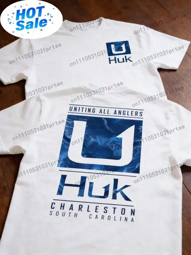 Graphic Hoodies Cotton Tshirt Huk Fishing Tshirts Featuring The Unite All Anglers Design And The Huk Logo These Are Red