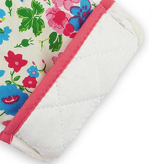 1Pc Dots Grids Print Oven Mitt Heat Resistant Protector Kitchen Holder Glove