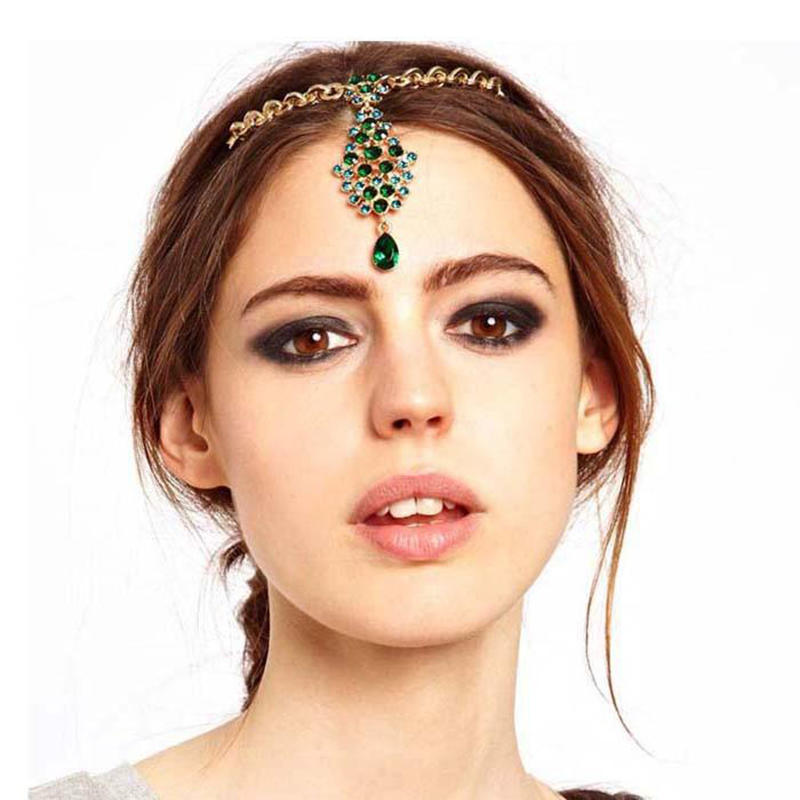 Frauen Haar Clip Perlen Blume Tropfen Haar Pins Stirn Schmuck Haar Clip Haarnadeln