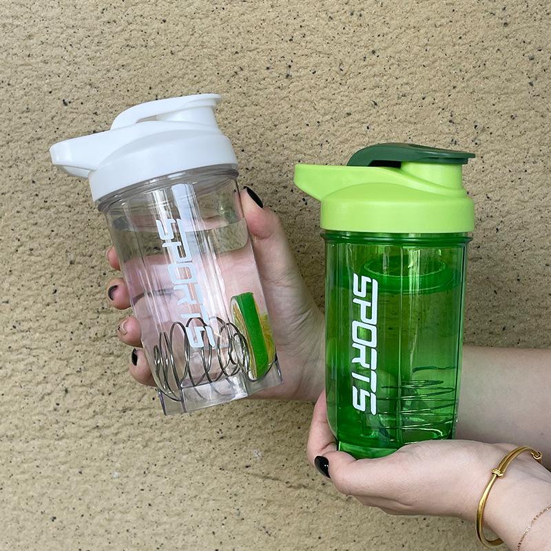 Water bottle new 100ML sports fitness portable water cup pc milkshake cup protein powder transparent universal mixing cup shaking cup