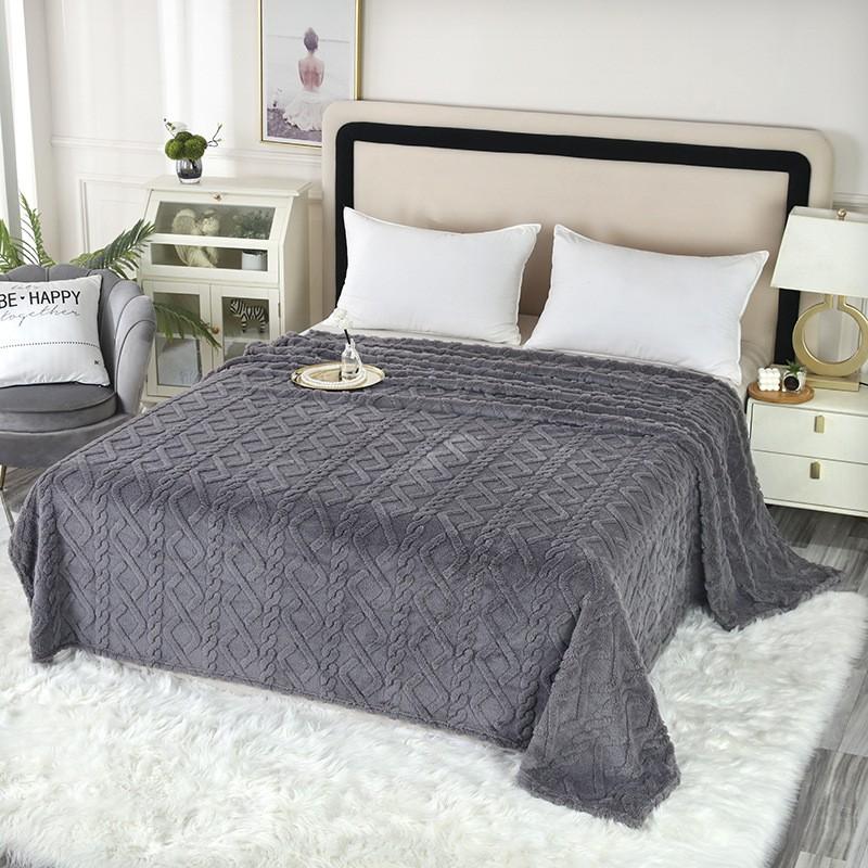 Taffeta Blanket Double-sided Flannel Blanket Nap Conditioning Cover Blanket Sofa Blanket