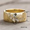 New Mori ring, literary and retro branch copper ring for women, fashionable, simple and versatile women's index finger ring