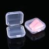 40pcs Mini Plastic Square Storage Containers Box Hinged Lid Clear Jewelry Earrings Rings Portable Pill Storage Case Boxes