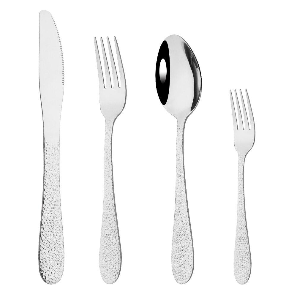 Regenbogen Geschirr Edelstahl Besteck Besteck Set Abendessen Gabel Messer Kaffee Löffel Küche Geschirr Besteck Set