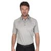 Island Green Mens Topstitched Golf Polo Shirt