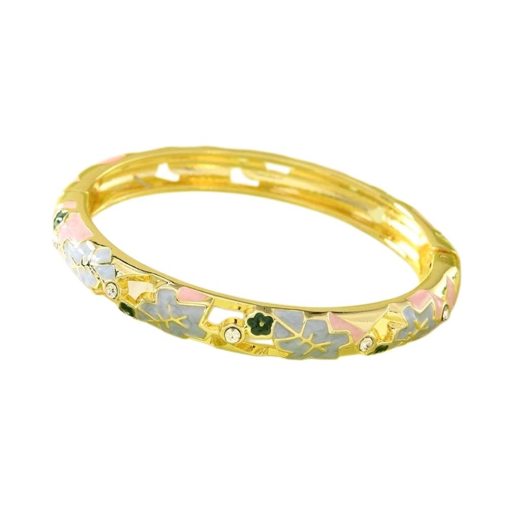 Traditional Vintage Cloisonne Bangle Enamel Women's Hand Bracelet  Jewelry Gifts