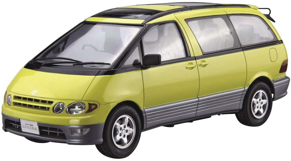 AOSHIMA The Model Car Series Toyota TCR11G Estima 1994 Plastikmodell 1/24 Nr.124 Lucida/Emina