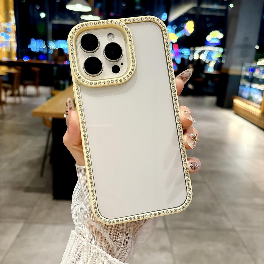 The new double-sided flash diamond is suitable for iPhone17Promax mobile phone case, Apple 17air anti-drop 15/11 set.