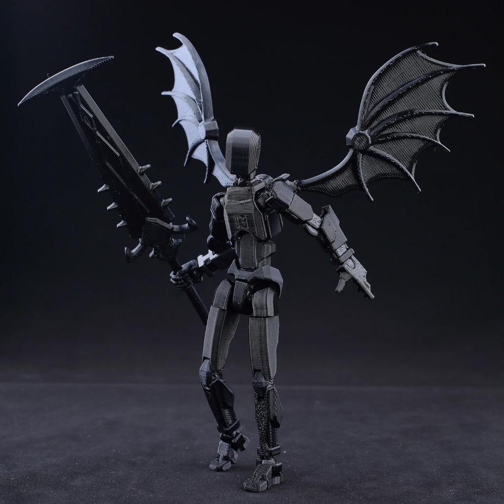 T13 Demon Dummy13 3D Printed Multi-Articulated Skull Model Assembly Toy For Anime Fans And Collectors Children Educational Toys
