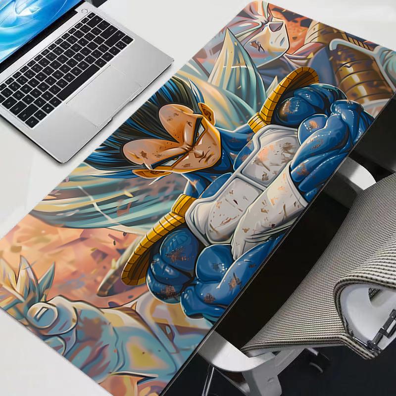 Vegeta Dragon Ball Z XXL Rubber Large PC Mousepad Gamer Gaming DBZ Mouse pads Desk Keyboard Mat Computer Laptop DBZ Mat