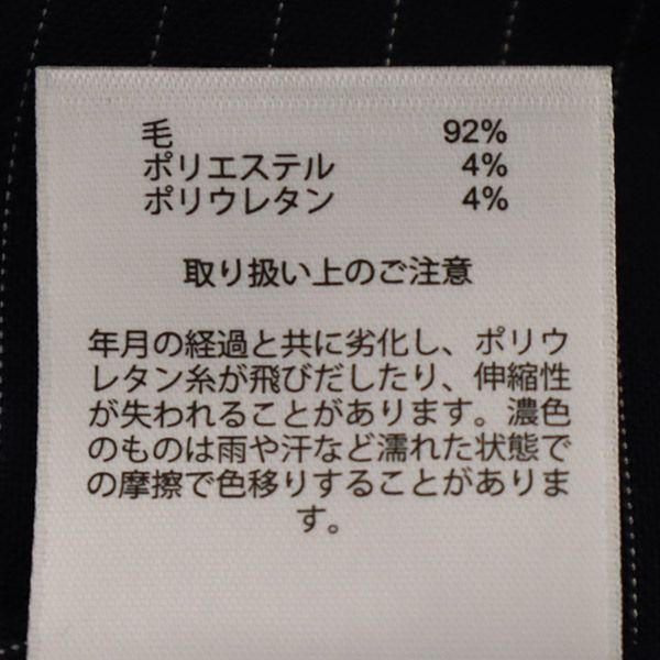 346 BROOKS BROTHERS wool blend stripe Slacks pants 8 Navy Women Used