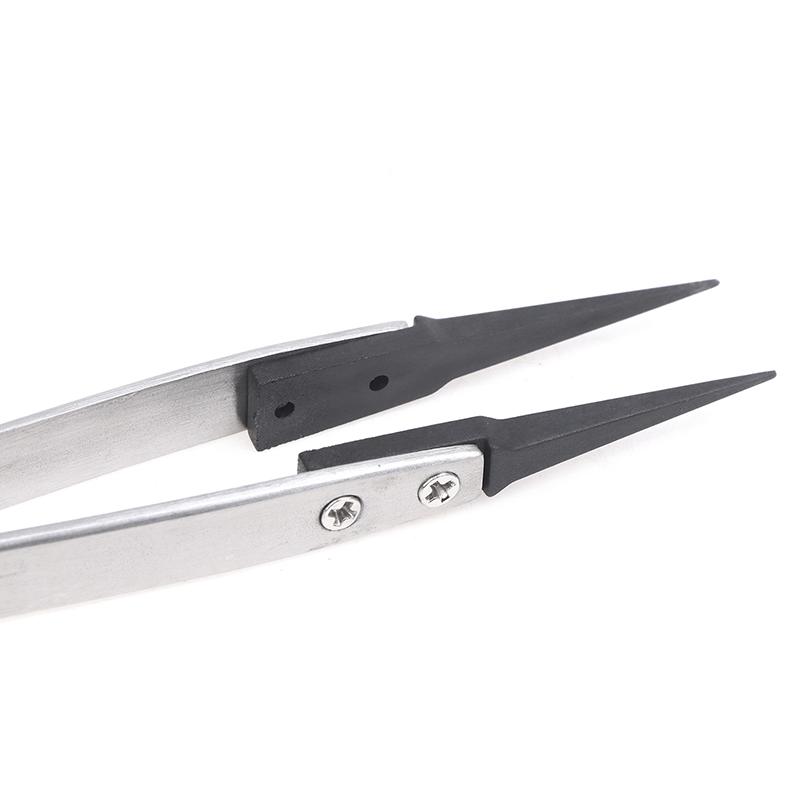 Handle Stainless Tweezers Antistatic For Watch Hands Installation Work
