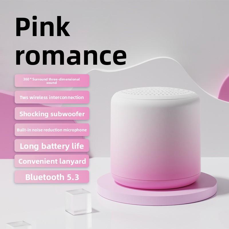 

Bluetooth-колонка с избыточными басами, портативная, для улицы розовый