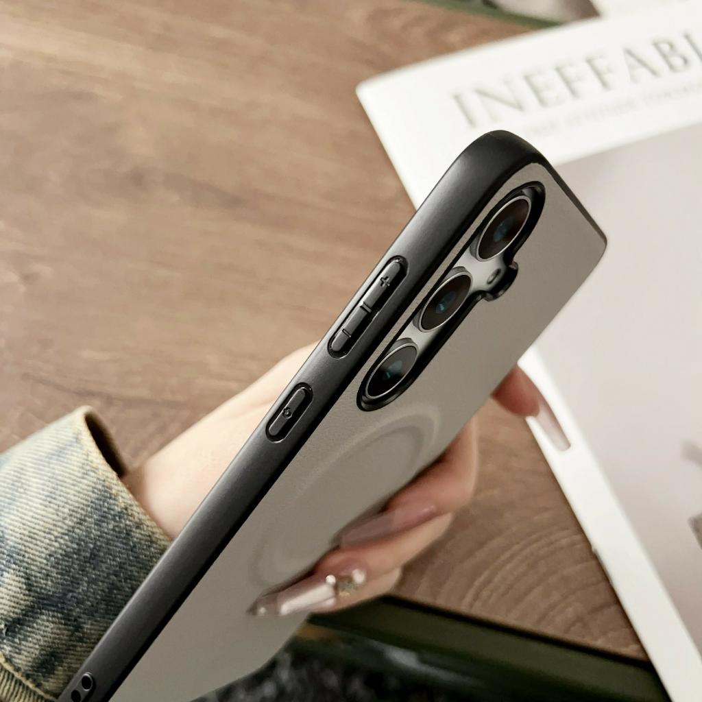 For Samsung Galaxy A17 4G/A17 5G Magnetic Case PU Leather + TPU Phone Back Cover