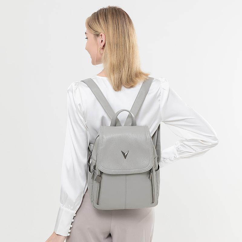 Nowy Styl Koreański Plecak w Stylu Koreańskim dla Kobiet Modny o Dużej Pojemności Torba Szkolna Casualowa Torba Podróżna Lekka i Wielofunkcyjna