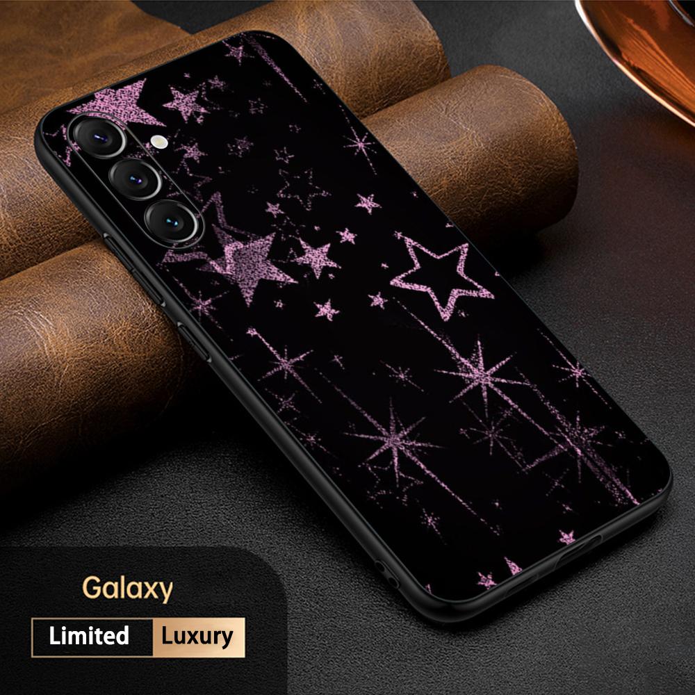 Fashion Cool Star Hot Selling Pattern Phone Case For Samsung Galaxy S26 S25 S24 S23 S22 S21 Plus Ultra Note20 Soft Black