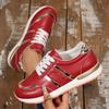 New Women Sneakers Platform Shoes Leather Patchwork Casual Sport Shoes Ladies Outdoor Running Vulcanized Shoes Zapatillas Mujer