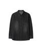 DRAW FIT Vintage Washed Denim Shirt [Black]