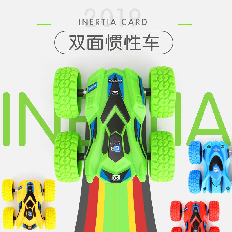 Car Double-sided Dump Truck Children's Fall-resistant Stunt Inertia Toy Car Four-wheel Drive Off-road Vehicle Stunt Car