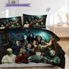 Halloween Horror Characters Set Bedding 1 Duvet Cover 2 Pillowcase Without Core Soft And Comfortable Duvet Cover And Pillowcase Bedding Set