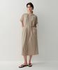 Ia Talia Shirring Dress (Beige)