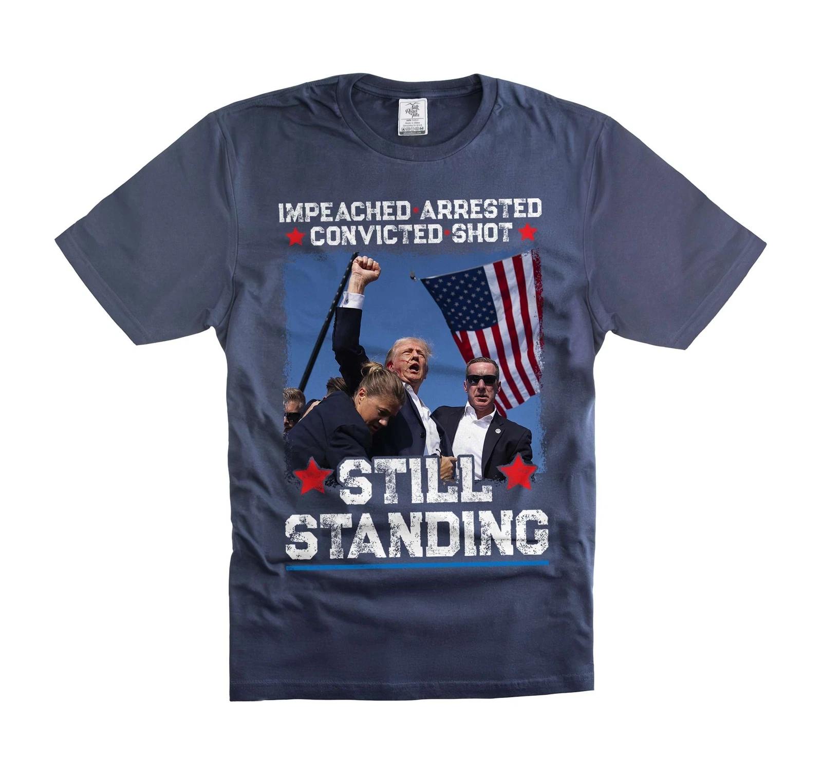 Men s Donald Trump DJT Shirt Trump Support Shirt Still Standing Tee Shirt XXXXL