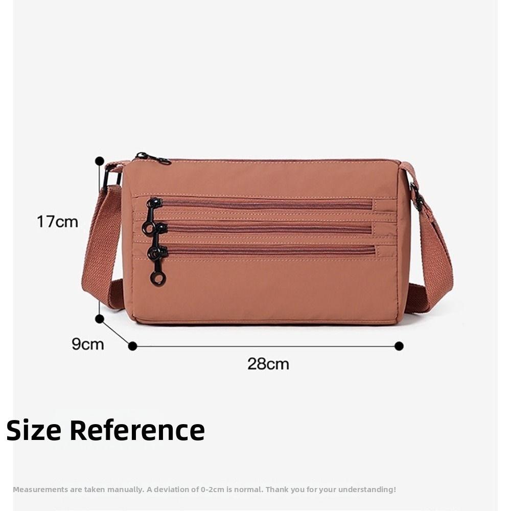 Fashion Multicolor Shoulder Bag Nylon Waterproof Crossbody Bag Large Capacity Multi-functional Single-Shoulder Bags Unsex