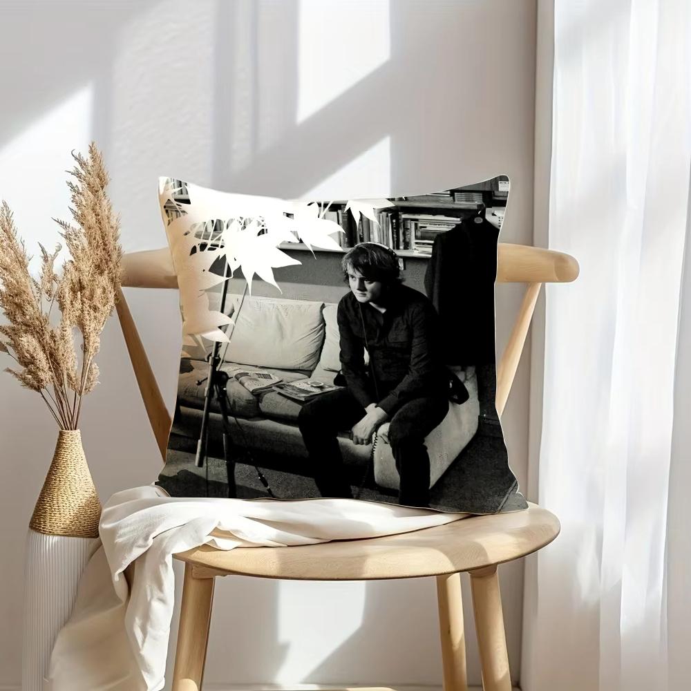 Band K-Keane Rock Cushion Cover Soft Plush Throw Pillow Cover | Double-Sided Decorative Cushion Case | Sofa Bedroom Home Decor