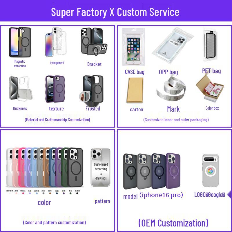 Magnetic Transparent Full Coverage Protective Case for Apple iPhone 17 Pro Max and 16 Plus